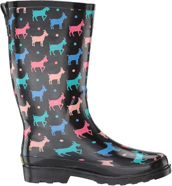 Western Chief Women's Tall Waterproof Rain Boot Outdoor Garden Shoes by GreenHaven Gardens