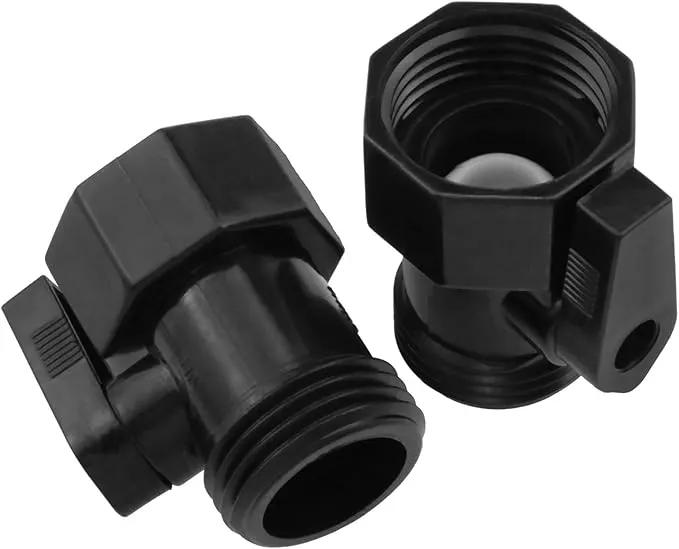 3/4Inch Plastic Garden Hose Connector Garden Hose Shut Off Valve Plastic for Irrigation System Garden Sprayer Sprinkler 4PCS by GreenHaven Gardens