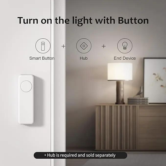THIRDREALITY ZigBee Smart Button Yellow, 3-Way Remote Control, Require Zigbee hub, Work With SmartThings, Aeotec, Hubitat, Home Assistant, Third Reality Hub, Battery Included. by GreenHaven Gardens