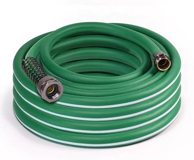 Heavy Duty Garden Hose 25 ft 50 ft 100 ft – Outdoor Hybird Water Hose with Solid Fitting - Flexible, Kinkless, Lightweight Garden Hose for Lawn Watering, Car Washing - Burst 500 Psi (25 ft) by GreenHaven Gardens
