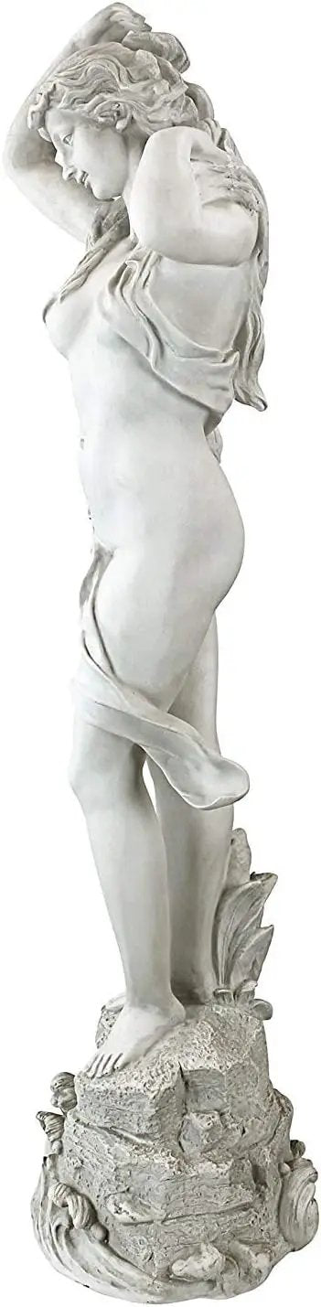 Design Toscano Spring Awakening Classic Woman Garden Statue, 14 inches wide, 40 inches tall, Cast Stone Resin, Antique Stone Finish by GreenHaven Gardens