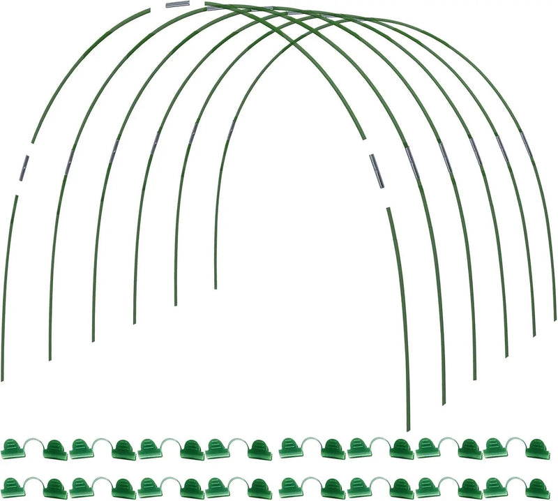 MAXPACE Greenhouse Hoops for DIY Grow Tunnels Less Than 2.7ft Wide, Rust-Free Fiberglass Support Hoops Frame for Garden Fabric, Plant Support Garden Stakes, Gardening Supplies, 25pcs by GreenHaven Gardens