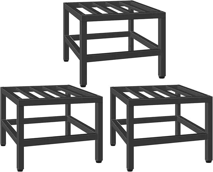 Plant Stand Indoor Outdoor, 3 Pcs Heavy Duty Plant Stands Metal Pedestal Stand for Indoor Outdoor, Wrought Iron Flower Stand Display Planter Shelf for Garden Deck Living Room by GreenHaven Gardens