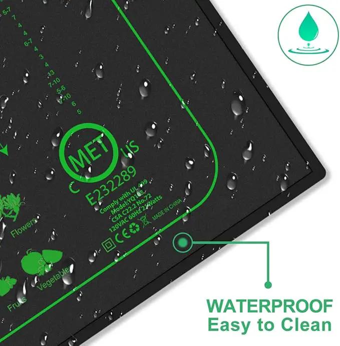 2 Pack 21W Seedling Heat Mat for Seed Starting,10" x 20.75" Waterproof Heating Pad for Indoor Plants Germination by GreenHaven Gardens