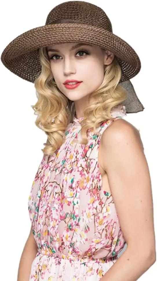 Cyiecw Women Floppy Sun Hats Fashionable Summer Wide Brim Cap BeachStraw Hat UV UPF50 Travel Packable Cotton by GreenHaven Gardens