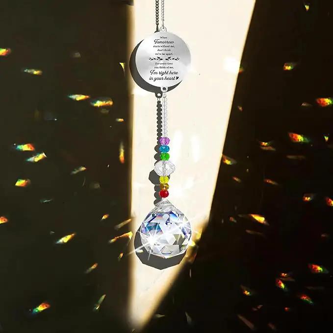 Memorial Gifts Crystal Suncatcher,Unique Sympathy Gifts for Loss of Loved One,Rainbow Maker Bereavement Gifts Box for Loss of Father Mom Dad Son Daughter Husband Brother Grandmother (Tree) by GreenHaven Gardens
