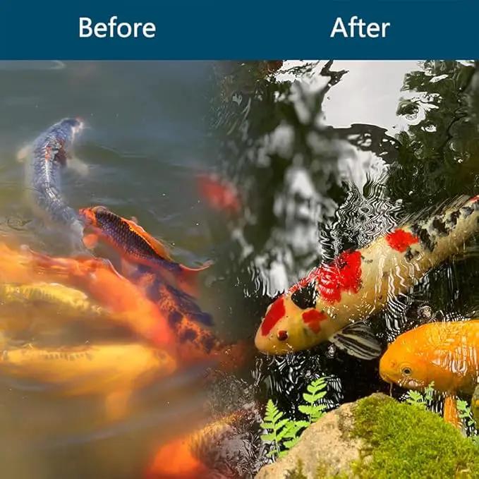 White Koi Pond Filter Pad Fine Bulk Roll- Cut to Fit - Durable Fish Pond Filter Media - Water Garden Aquariums Filter Material - 118" (9.8 ft) x 12" x 3/5" - 4/5" Thickness by GreenHaven Gardens