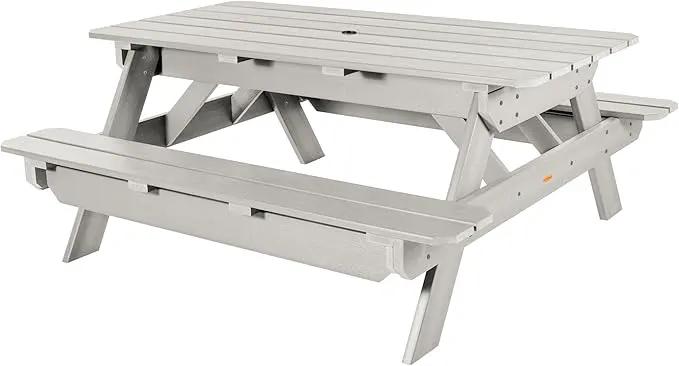 highwood Hometown Picnic Table, 6 Foot, Harbor Gray by GreenHaven Gardens