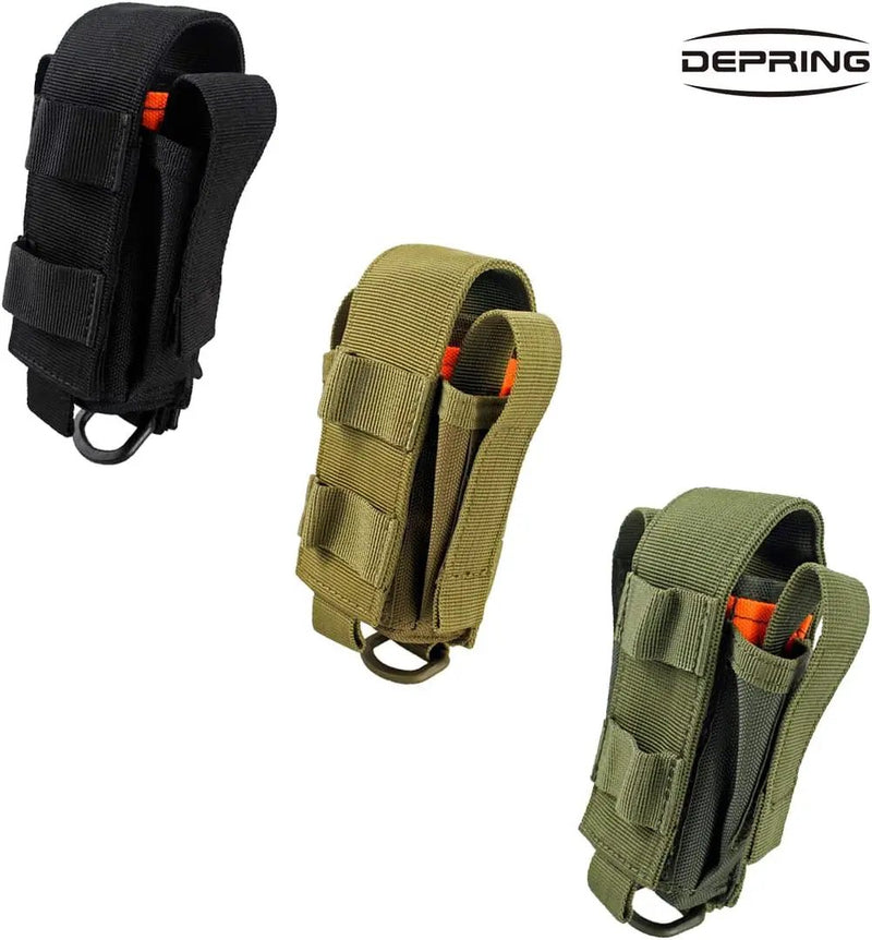 Depring Tool Holster Sheath Universal Multi Pockets Tool Organizer Heavy Duty Construction MOLLE Pouch by GreenHaven Gardens