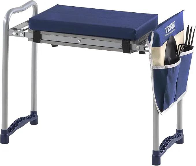 VEVOR Large Folding Garden Kneeler and Seat Heavy Duty, Widened 10" EVA Foam Pad, Portable Garden Stool with Tool Bags, Gardening Bench to Relieve Knee & Back Pain, Gifts for Seniors, Women, Parents by GreenHaven Gardens