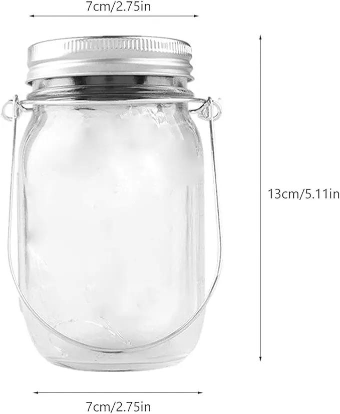 Mason Jar Solar Lights,8 Pack 30 LEDs Fairy Hanging Mason Jar Lights,Solar Lanterns for Outdoor Patio Party Garden Wedding Christmas Decor Lights(Mason Jars/Handles Included) by GreenHaven Gardens