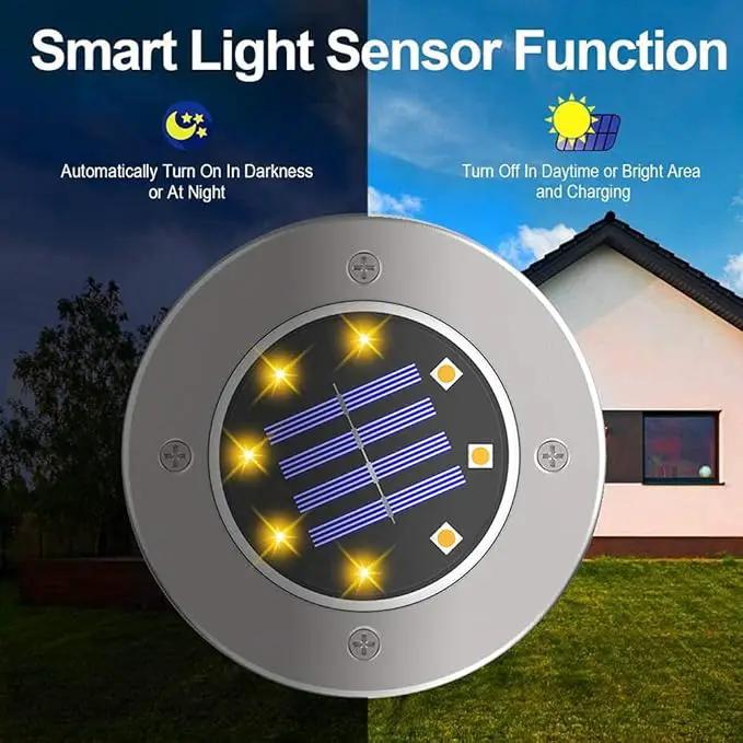 ZGWJ Solar Ground Lights - 16 Pack Waterproof Solar Garden Lights with Warm White Bright In-Ground Landscape Fixtures for Pathway, Yard, Deck, Lawn, Patio, Walkway by GreenHaven Gardens