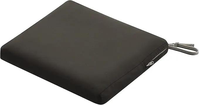 Classic Accessories Ravenna Water-Resistant 17 x 15 x 2 Inch Patio Seat Cushion, Espresso by GreenHaven Gardens