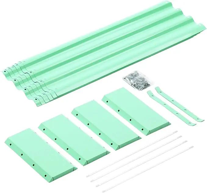 Land Guard 8×4×1ft Galvanized Metal Raised Garden Bed, Metal Planter Kit Box Outdoor for Deep-Rooted Vegetables, Flowers, Green and Herbs (Lime Green)… by GreenHaven Gardens