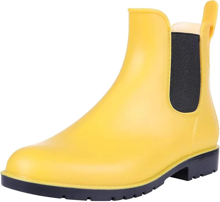 Asgard Women's Ankle Rain Boots Waterproof Chelsea Boots by GreenHaven Gardens