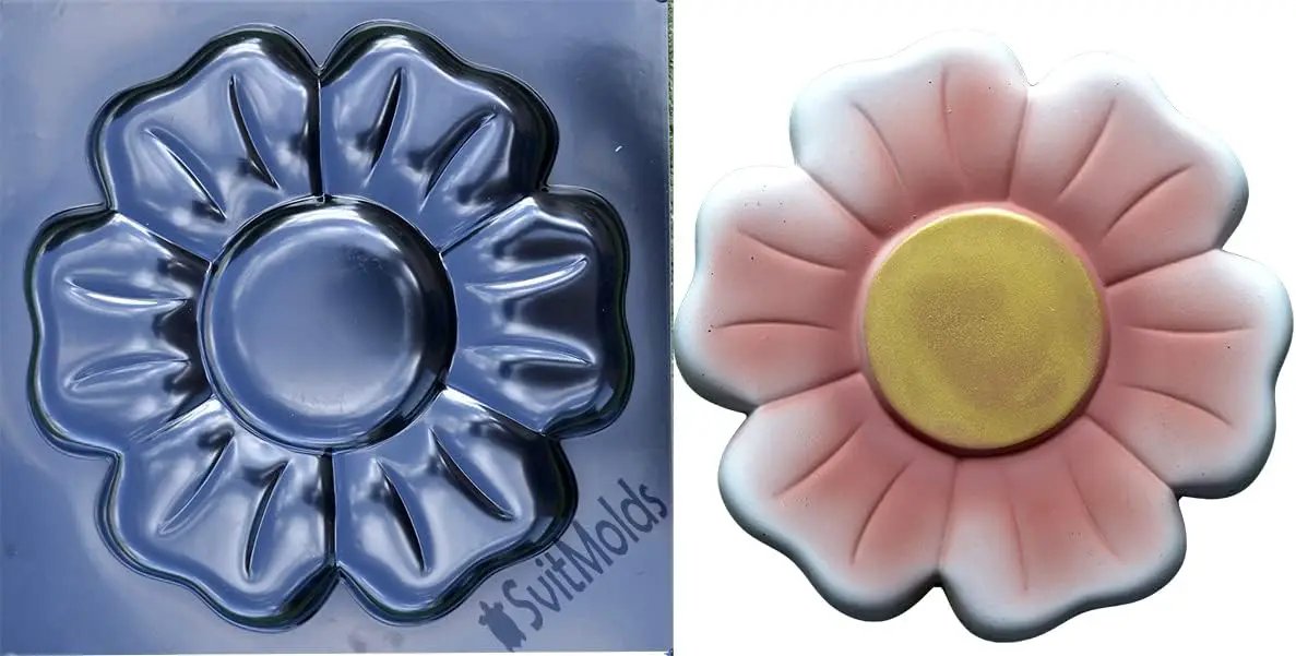 SvitMolds Concrete Mold DIY Flower Stepping Stone Mold Concrete Cement Mould ABS for Garden Path S14 by GreenHaven Gardens