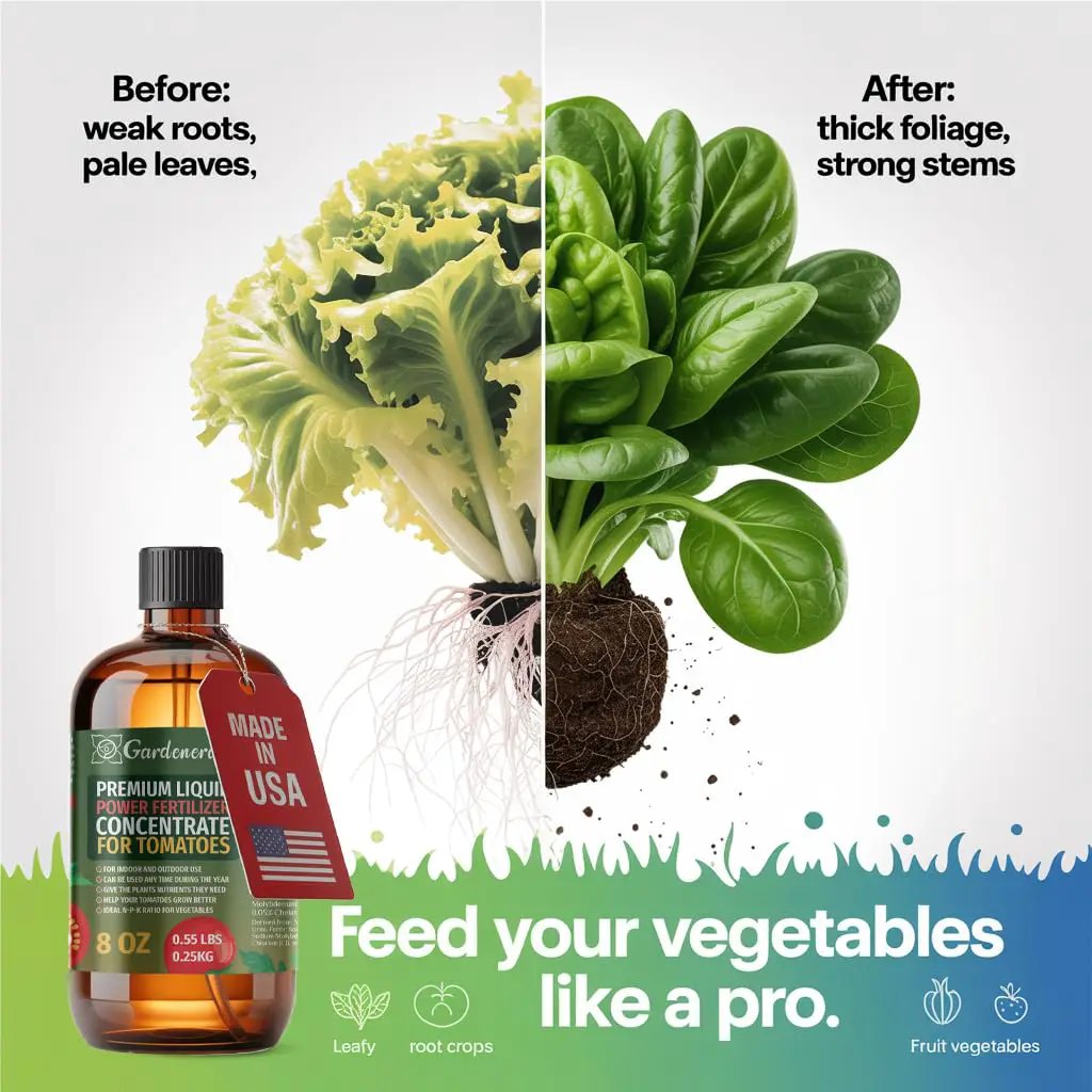 Liquid Power Potato Fertilizer Spray – Ready-to-Use Liquid Plant Food Mist for Potato – Premixed, Easy Application – Fast-Acting Formula for Growth, Roots & Yield – Indoor & Outdoor Use – 8 oz by GreenHaven Gardens