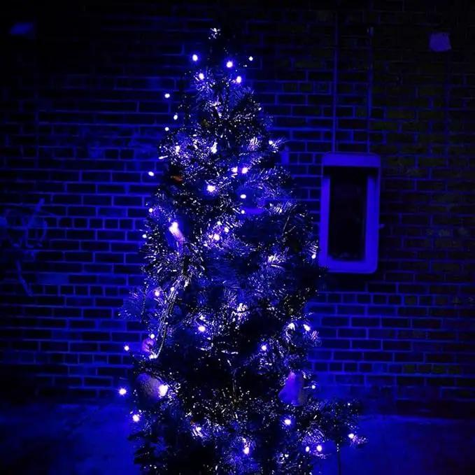 OZS 2PACK 164ft 400LED Extendable Blue Christmas String Lights Indoor/Outdoor, Waterproof 8 Modes Green Wire Christmas Tree Lights for Wedding Christmas Decorations (Blue Light) by GreenHaven Gardens