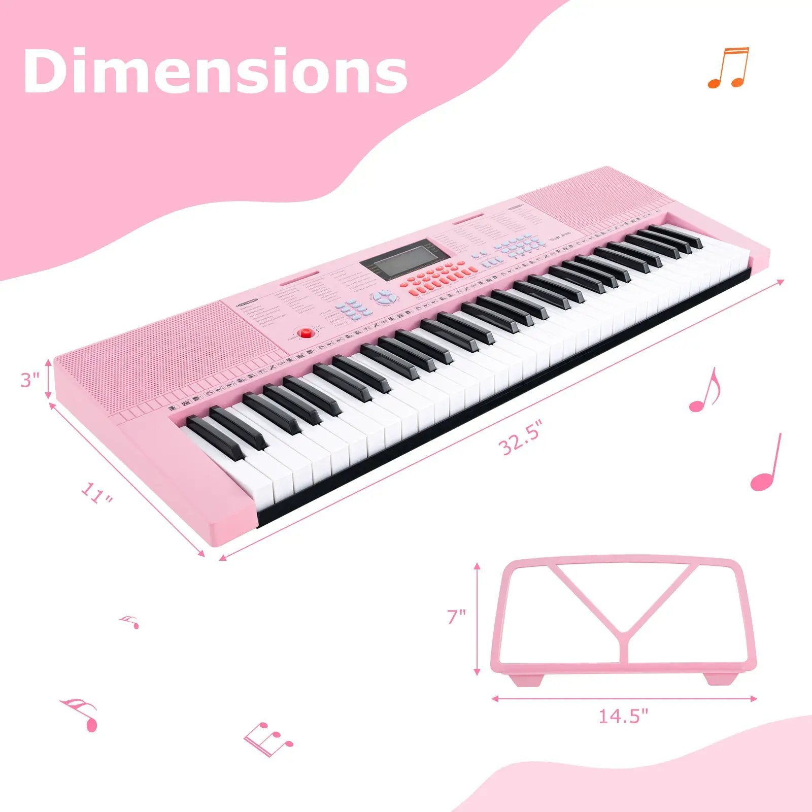 61-Key Electric Piano Keyboard for Beginner by DirectDeals