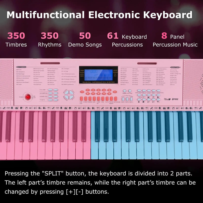 61-Key Electric Piano Keyboard for Beginner by DirectDeals