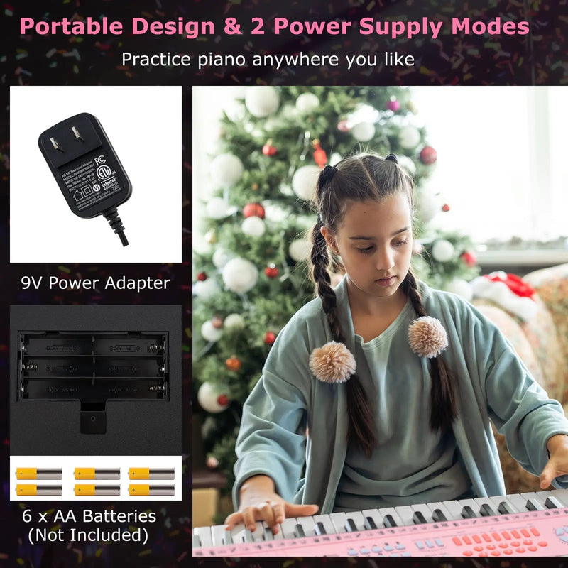 61-Key Electric Piano Keyboard for Beginner by DirectDeals