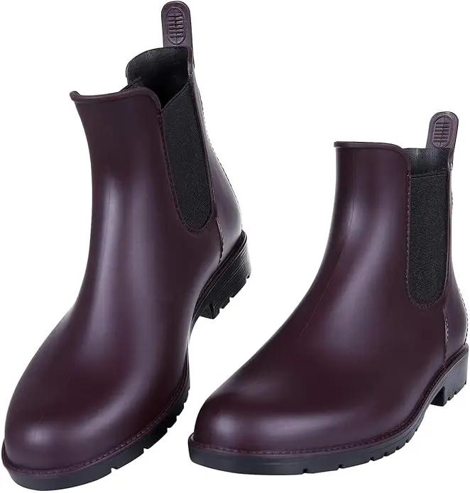 Asgard Women's Ankle Rain Boots Waterproof Chelsea Boots by GreenHaven Gardens