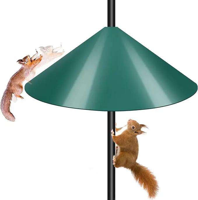 Gtongoko 19 Inch Squirrel Baffle for Bird Feeder Pole Squirrel Guards for Shepherds Hook Stopper for Bird Feeders Green 1 Pack by GreenHaven Gardens