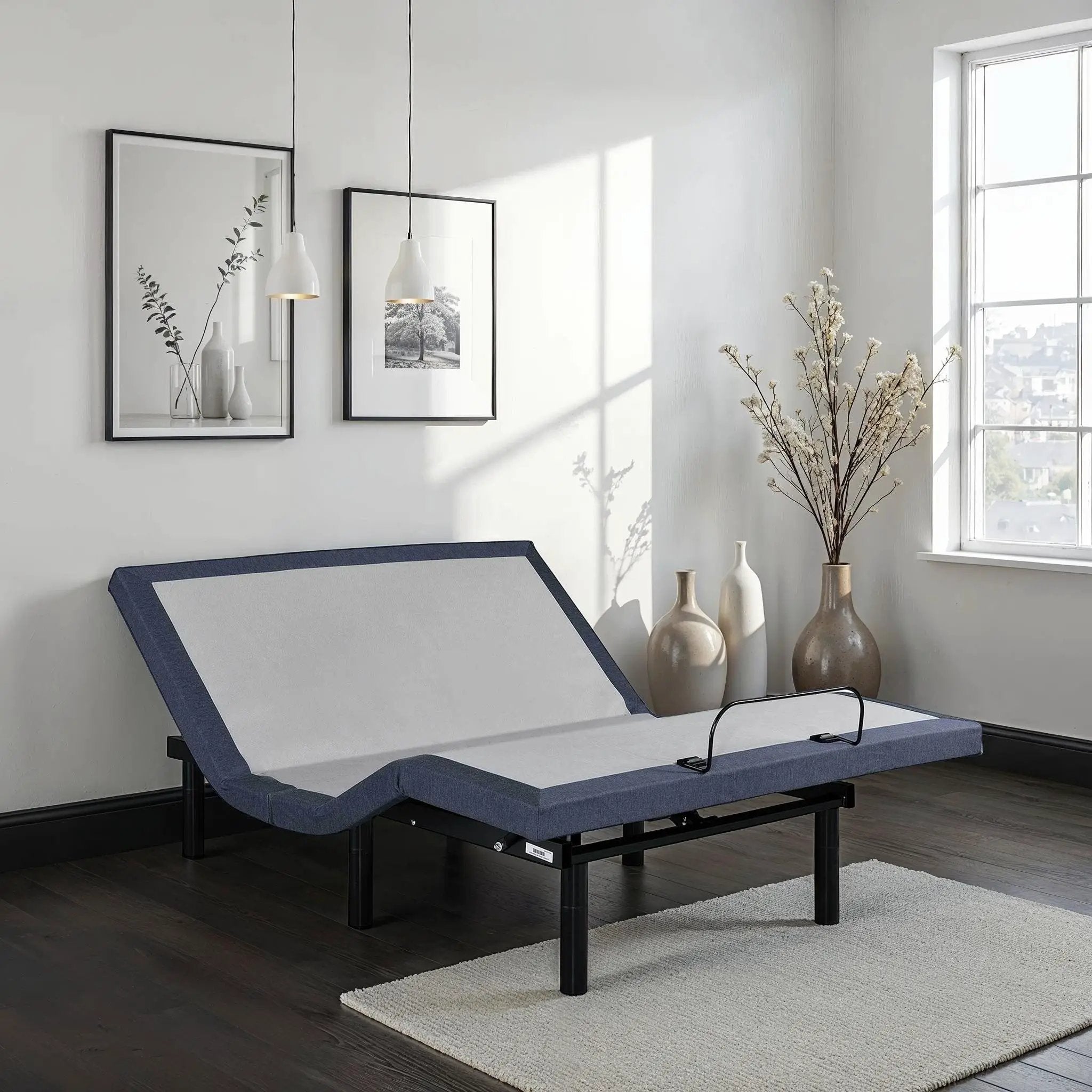 Full Adjustable Bed Base with Head and Foot Position Adjustments by HouseOfZazla