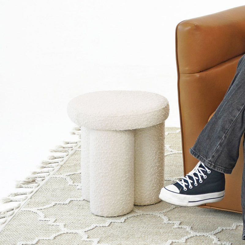 Wesley - Stool - Ivory by HouseOfZazla