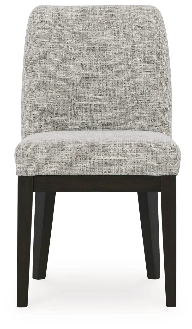 Burkhaus - Dining UPH Side Chair (Set of 2) - Beige / Dark Brown by Unique Piece Furniture