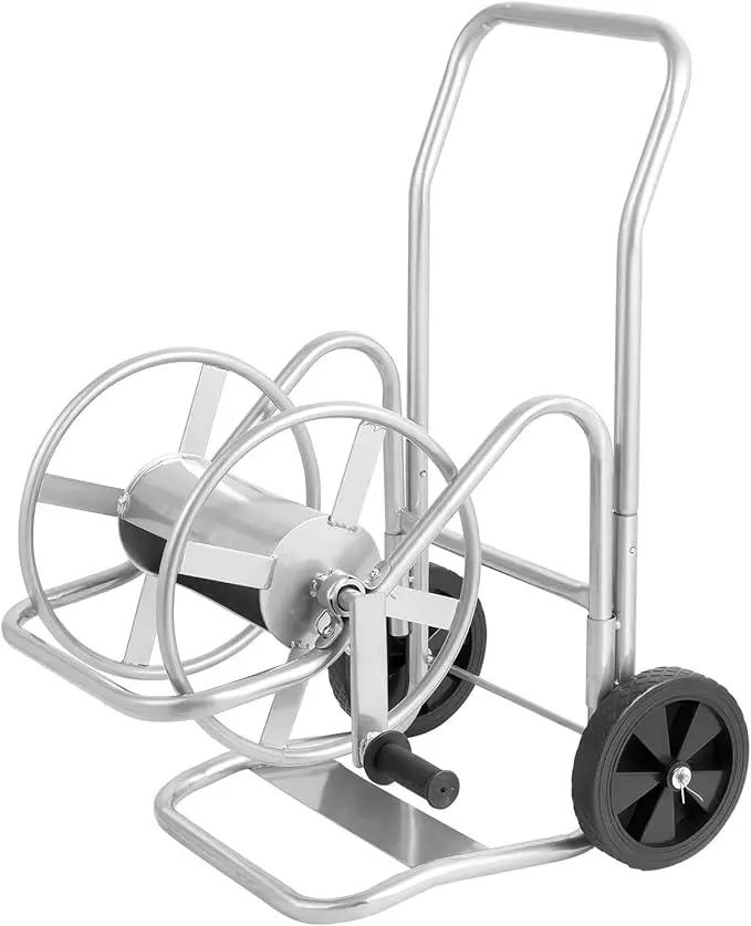 VEVOR Hose Reel Cart, Hold Up to 200 ft of 5/8 in Hose (Hose Not Included), Garden Water Hose Carts Mobile Tools with Wheels, Heavy Duty Powder-Coated Steel Outdoor Planting for Garden, Yard, Lawn by GreenHaven Gardens