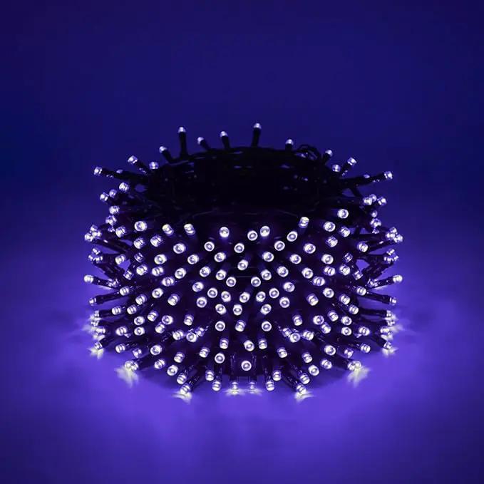 600 LED Halloween Lights, 216 FT Waterproof Halloween String Lights, Purple Halloween Lights Outdoor with 8 Lighting Modes for Halloween Outdoor Party Yard Garden Decoration (216 Ft | Purple, 216 Ft) by GreenHaven Gardens