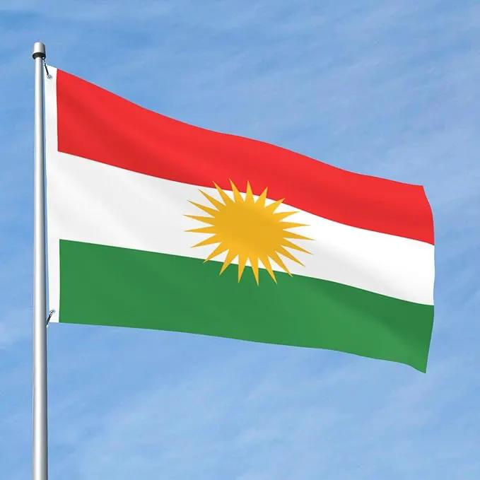 Kurdistan Flag Kurdish Kurds Flag Garden Yard House 2x3 ft Flags Double Sided Print Banner Indoor Outdoor Party Home Decorations for Boat Dorm House Balcony by GreenHaven Gardens