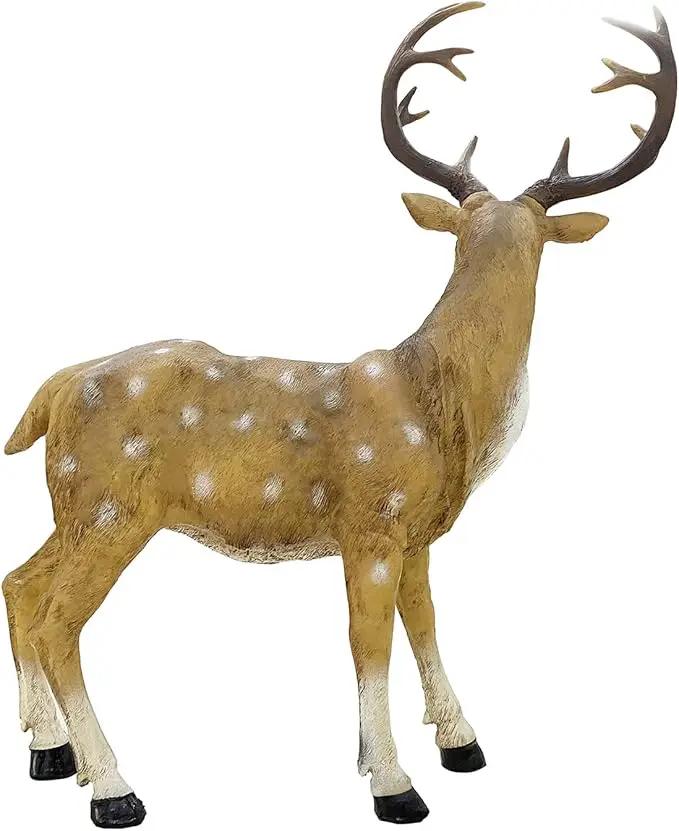 XTAPAN Resin Sika Standing Deer Statue Garden Animals Decorations Outdoor Sculpture Yard Art Decor Lawn Ornaments Clearance Patio Decoration Figurine Christmas Home Decorations by GreenHaven Gardens