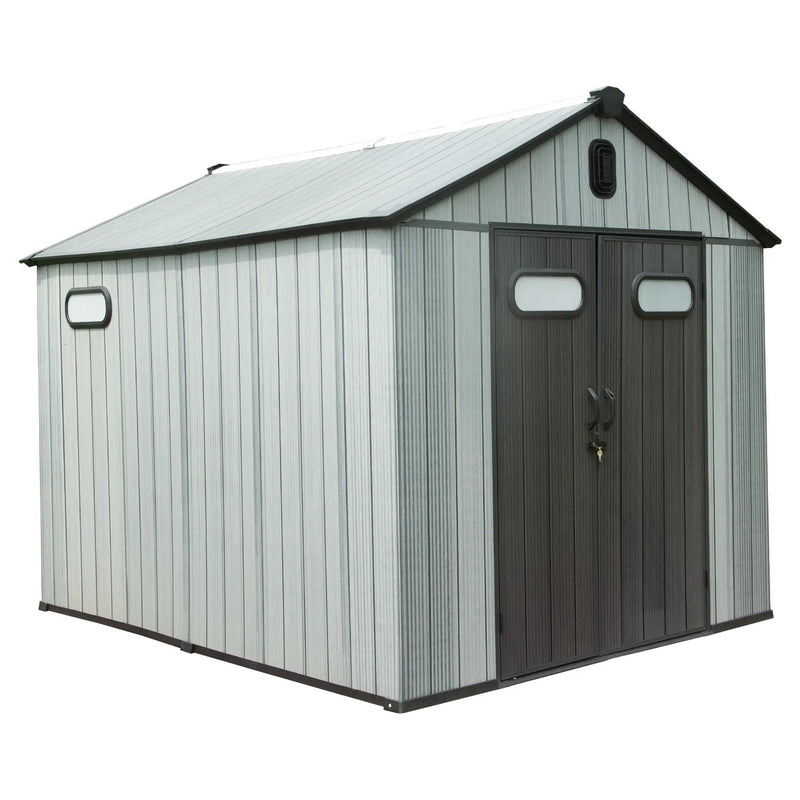 8X10FT Outdoor Resin Storage Shed by HouseOfZazla