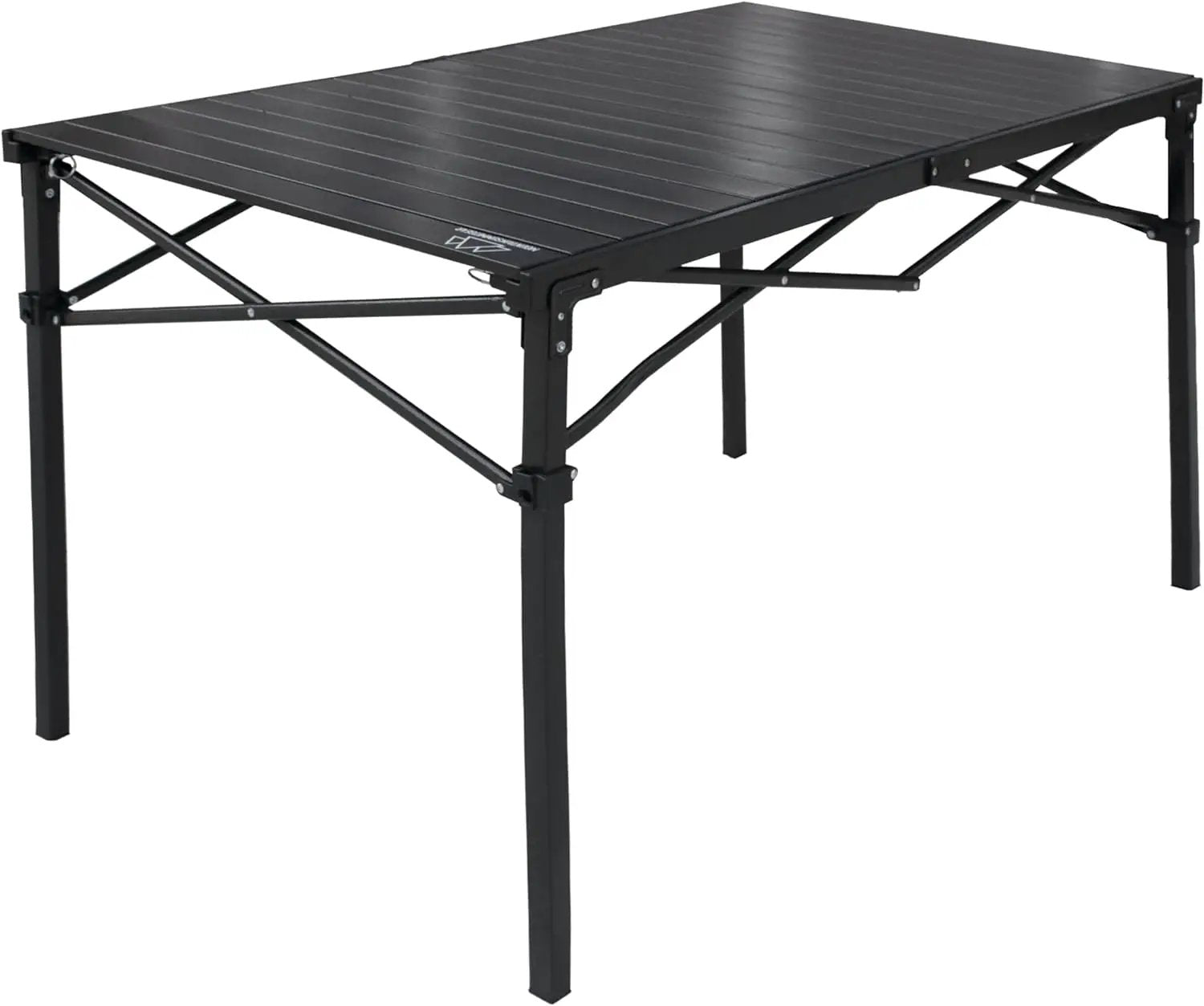 Heavy-Duty Roll-Top Table for Camping (Large) - Portable Aluminum-Top Folding Table with Steel Frame by Caddis Sports by GreenHaven Gardens