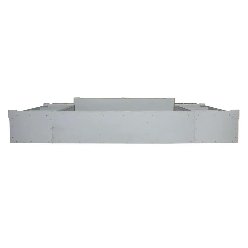 House Marchese - Entertainment Center - Gold Trim & Pearl Gray by Unique Piece Furniture