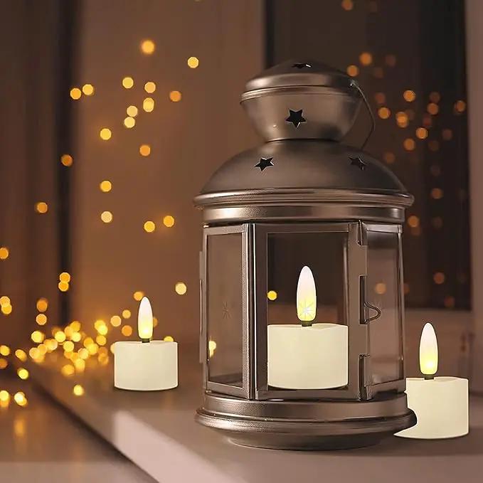 12 PCS 3D Wick Rechargeable Flameless Tealight Candles with Remote and Timer, Battery Operated Flickering LED Tea Lights, Durable & Lovely Fake Tea Candles, Ideal for Pumpkin/Bar/Party Decor by GreenHaven Gardens
