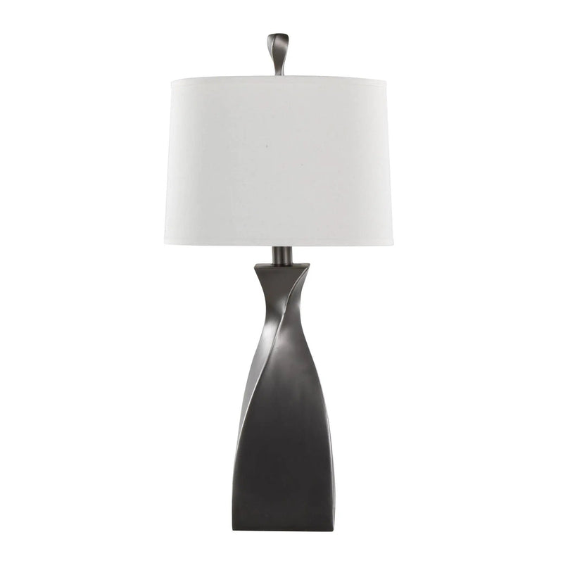 Curvo - Contemporary Polyresin Table Lamp (Set of 2) by HouseOfZazla