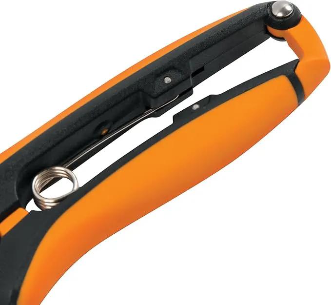 Fiskars Curved Micro-Tip Pruning Snips - 6" Garden Shears with Sheath and SoftGrip Handle - Yard and Garden Tools - Orange/Black by GreenHaven Gardens