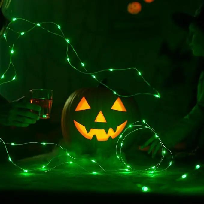 Solar String Lights Outdoor, 2-Pack 80FT 200 LED Solar Christmas Twinkle Lights Outside Waterproof Copper Wire 8 Modes Solar Fairy Lights for Garden Tree Christmas Party Birthday Decoration (Green) by GreenHaven Gardens