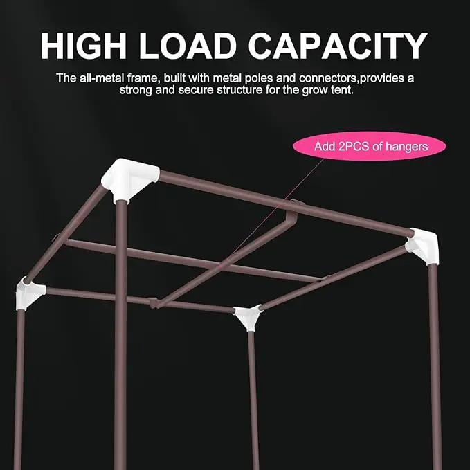 ATOUR 2x2 Grow Tent, 24"x24"x48''High Reflective Mylar 1680D Hydroponic Grow Tents, Waterproof Grow Tent with Double Cleart Observation Door and Floor Tray, for Indoor Plant Growing by GreenHaven Gardens
