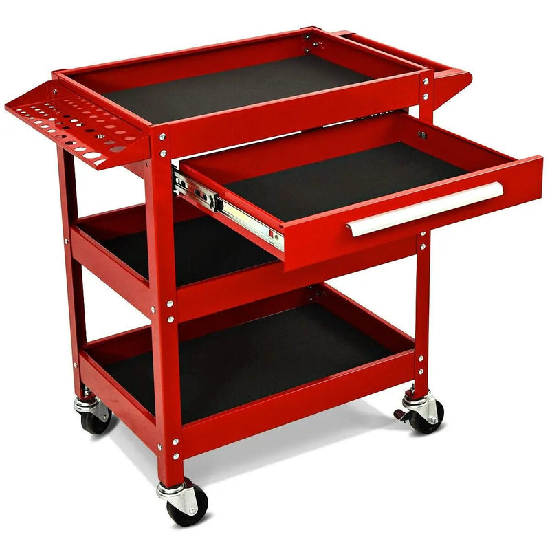 Rolling Tool Cart Mechanic Cabinet Storage ToolBox Organizer with Drawer by DirectDeals