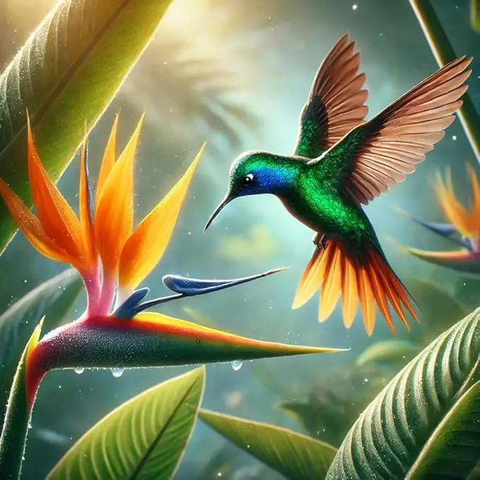 Bird of Paradise - Orange - Strelitzia Reginae. (4 Orange BoP in Cup) by GreenHaven Gardens