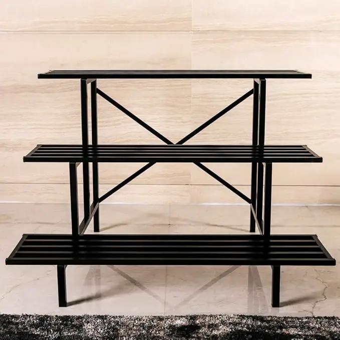 Zhongma Heavy Duty 3 Tier Plant Stand for Home, Garden, Plant Lovers,Metal Storage Rack Shelf/Freestanding Display Stand by GreenHaven Gardens