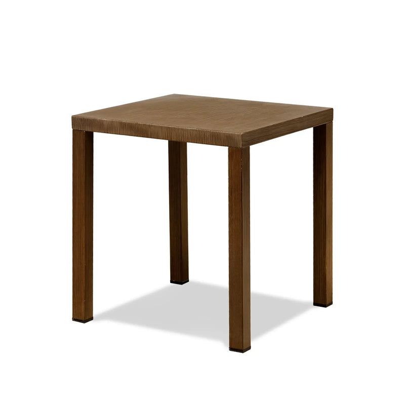 Outdoor Steel Side Table 22x20x20 Inch by HouseOfZazla