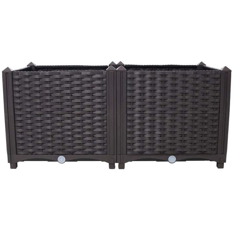 Deep Raised Garden Bed Plastic Planter Boxes by HouseOfZazla