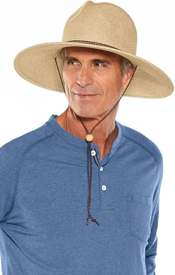 Coolibar UPF 50+ Men's Beach Comber Sun Hat - Sun Protective by GreenHaven Gardens