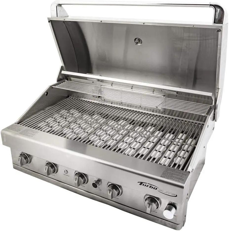 Turbo Elite 38-inch 4-Burner Built-In BBQ Gas Grill - Propane by GreenHaven Gardens