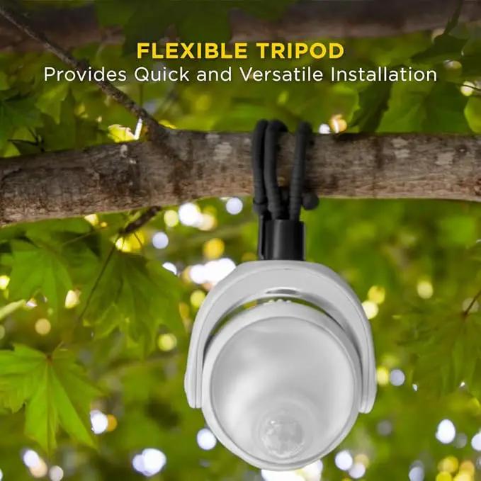 Limitless Innovations Lumenology Portable LED Motion Sensor Light Provides 148 Lumens with a 13 ft Detectable Range and Flexible Tripod Base with Magnetic Option – Indoor/Outdoor (White) by GreenHaven Gardens